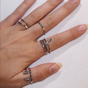 Silver Stacking Ring Set
